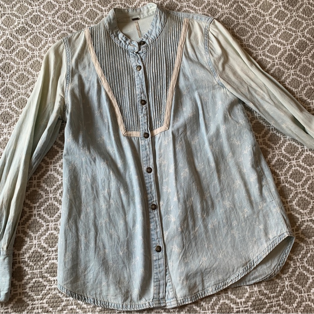 Free People Denim Shirt